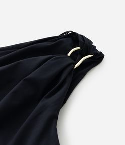 Blusa Ombro único em Microfibra com Aviamento na Alça Curve & Plus Size