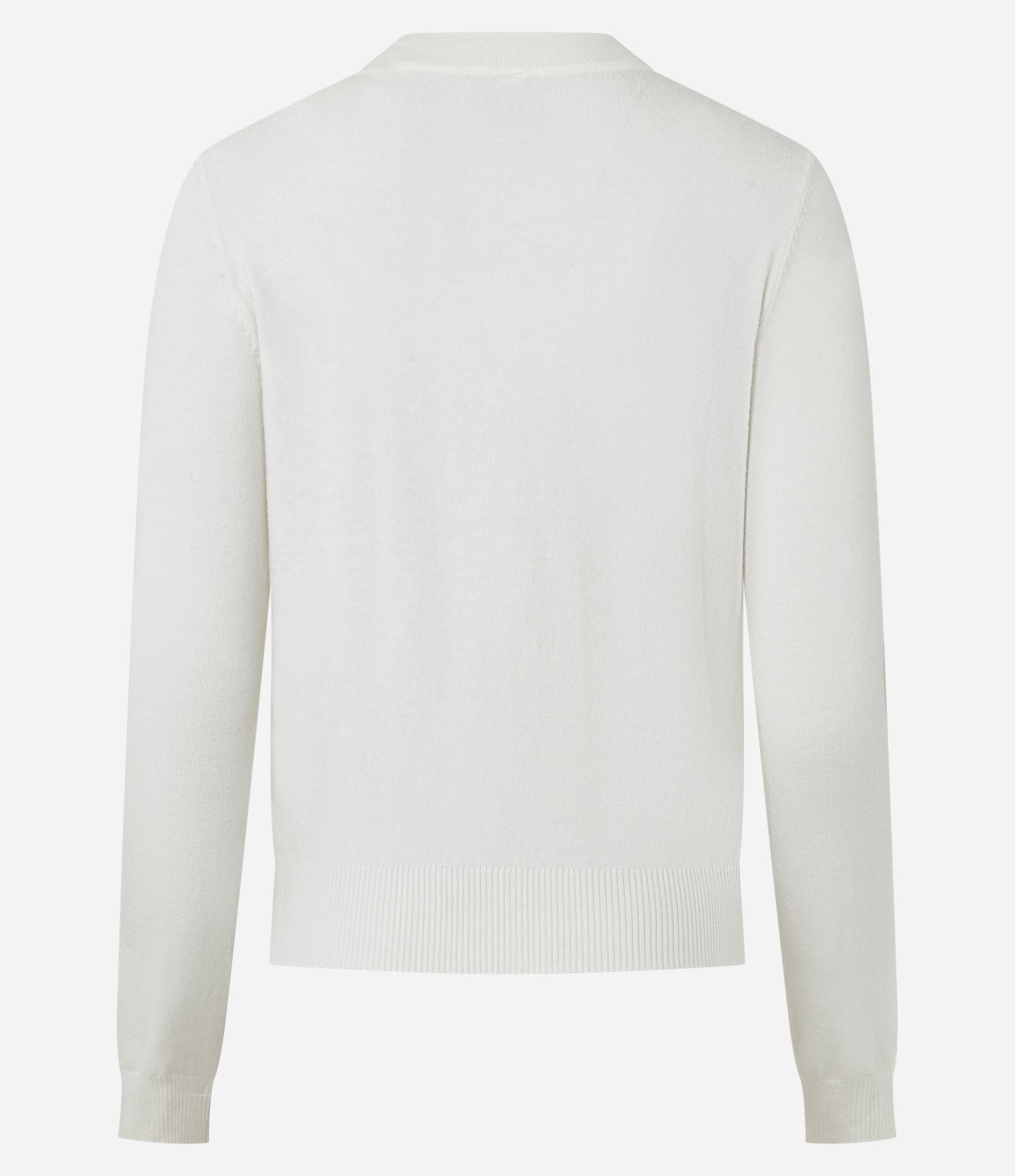 Cardigan Básico em Tricô com Botões e Gola Redonda Branco 6