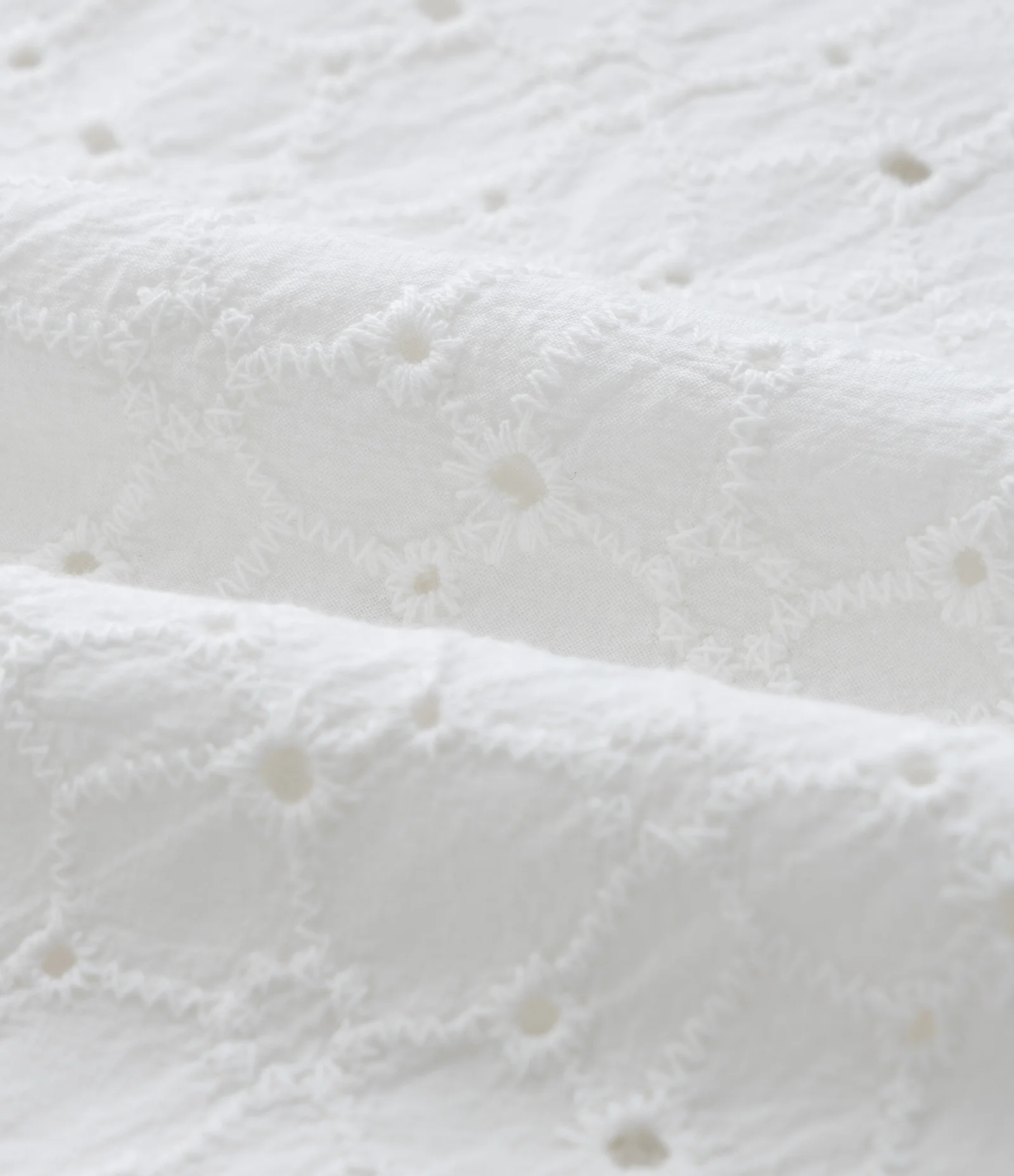 Camisa Comfort em Algodão com Textura e Laise Florida Branco 2