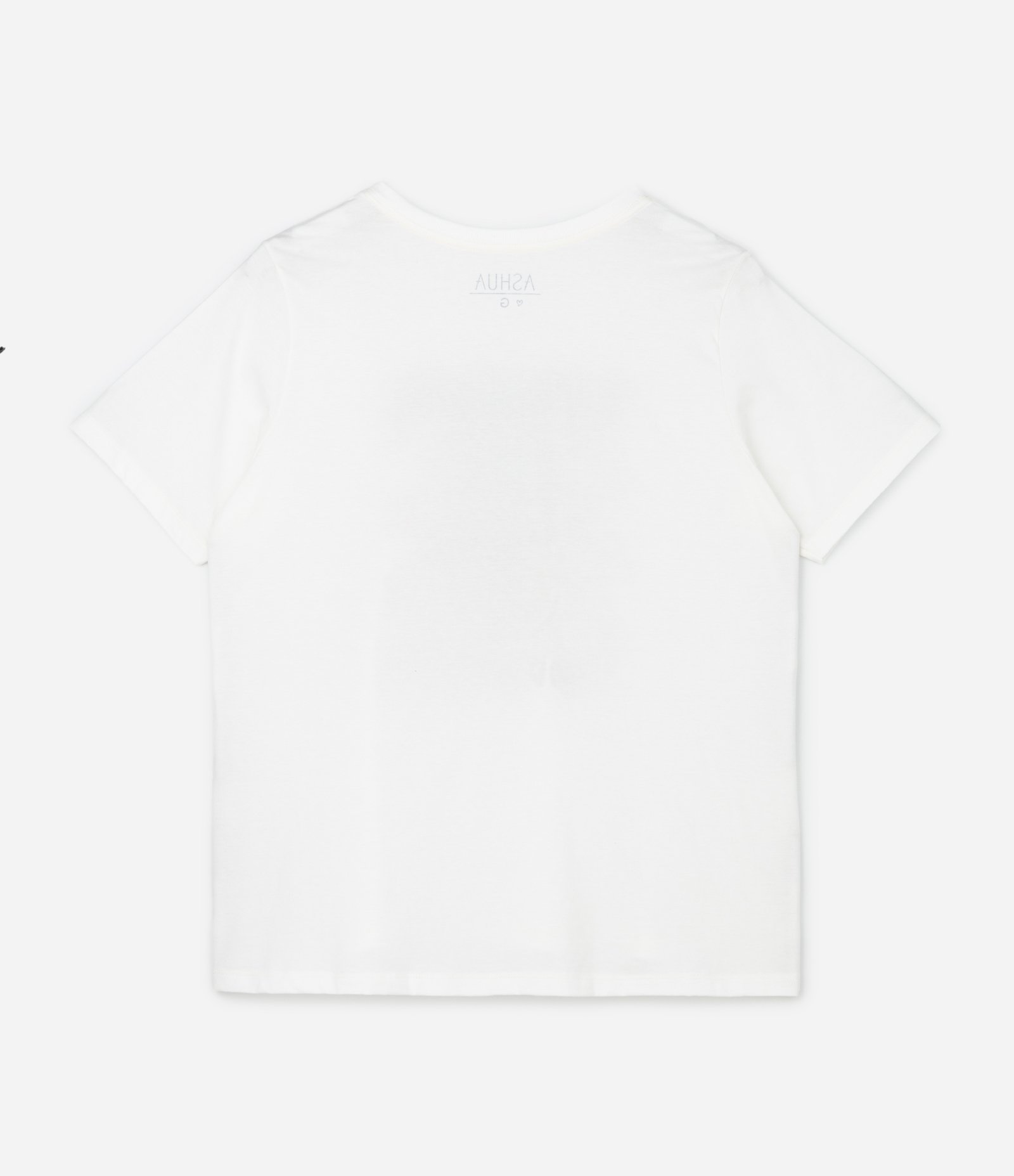 Camiseta em Algodão com Estampa de Sardinhas e Paetê Transparente Curve & Plus Size Branco 4