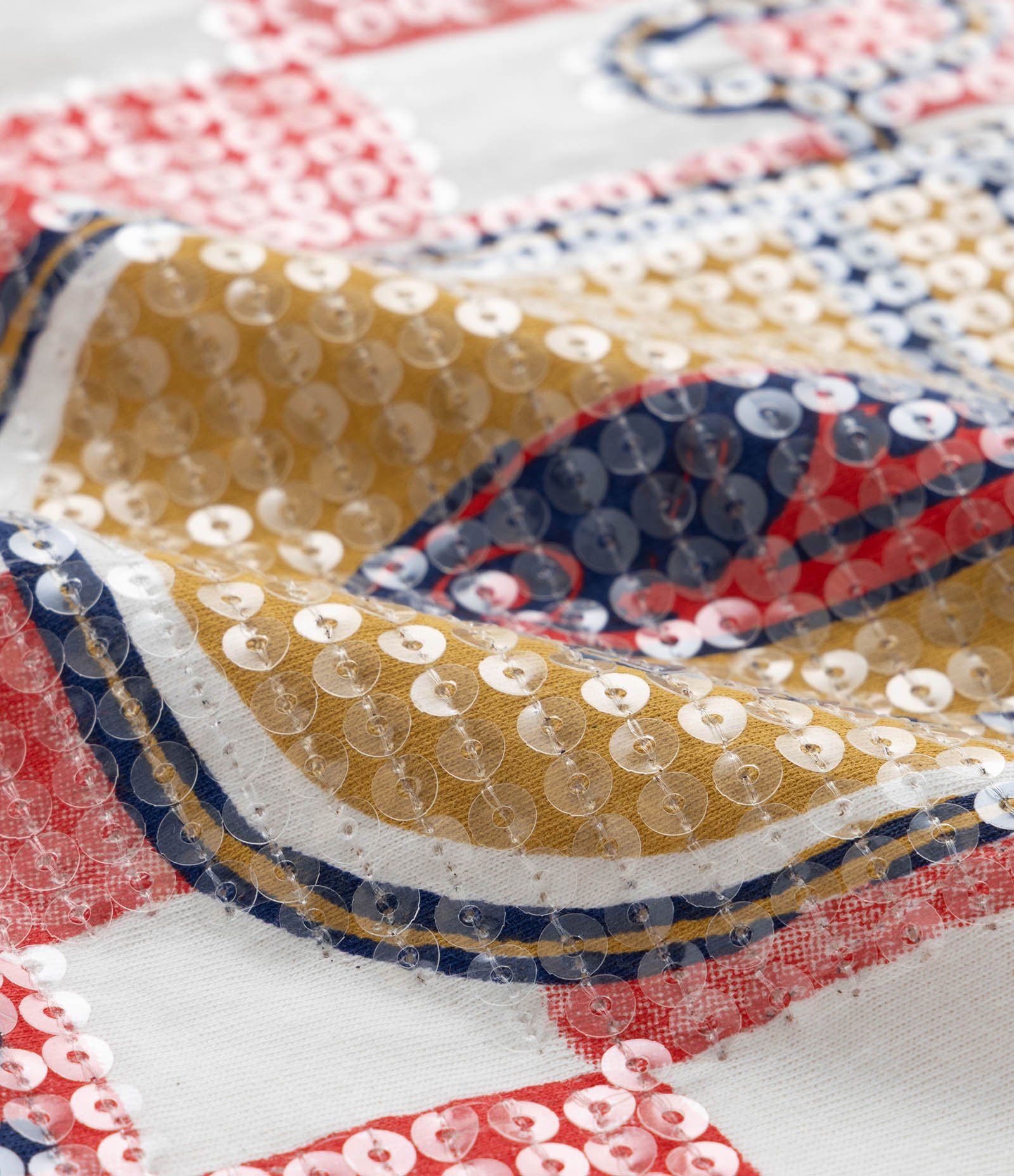 Camiseta em Algodão com Estampa de Sardinhas e Paetê Transparente Curve & Plus Size Branco 5