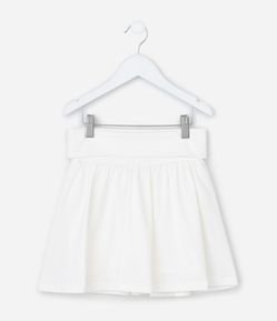 Short Saia Infantil com Cós Dobrado - Tam 5 a 14 Anos