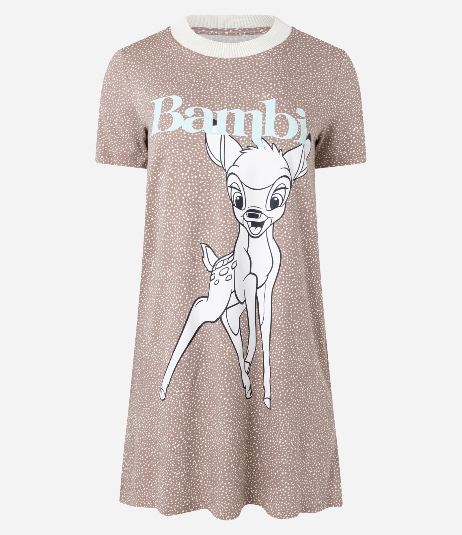 Camisola Manga Curta com Estampa Bambi Rosa 1