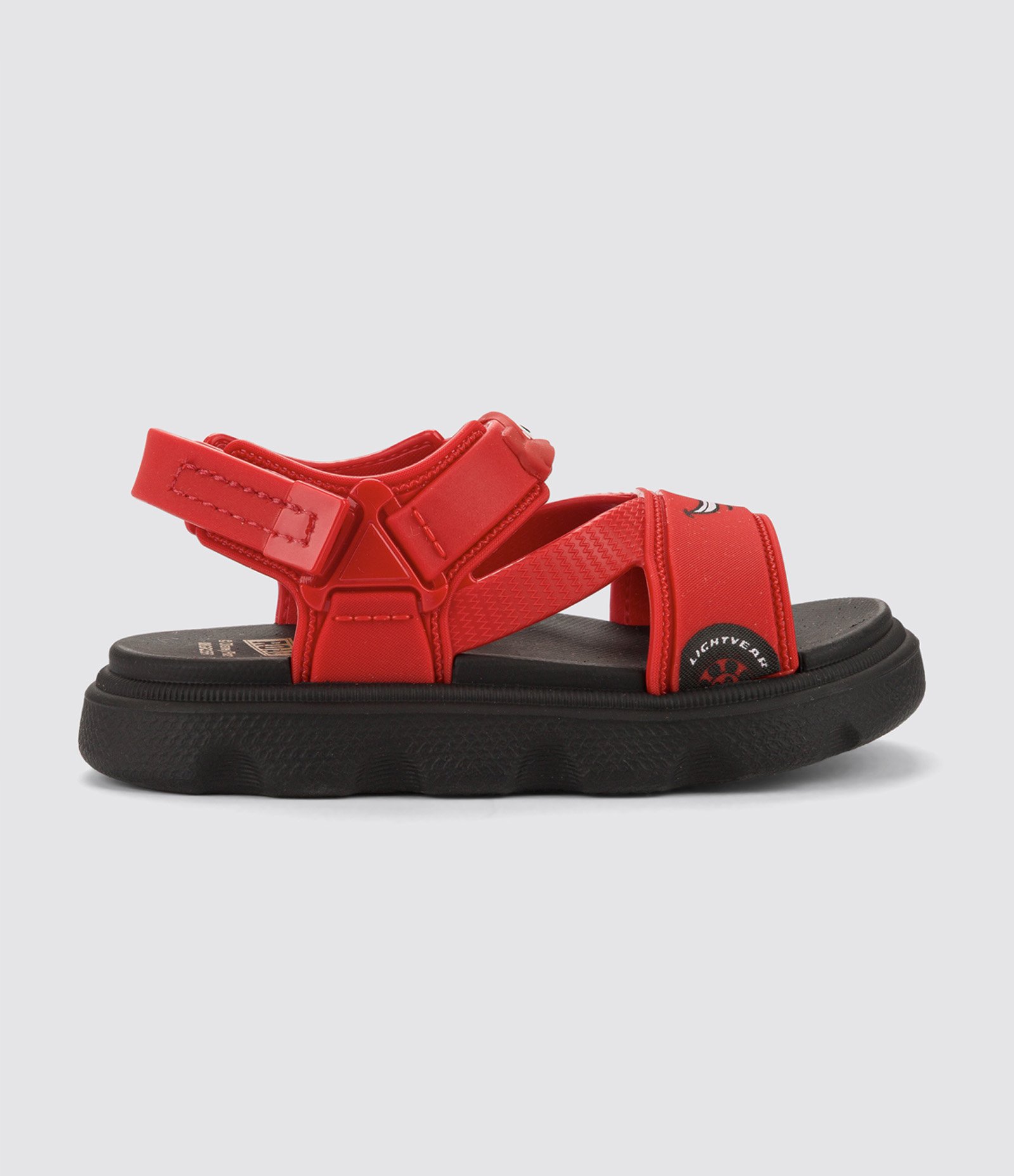 Sandália Infantil com Estampa Carros - Tam  19 ao 27 Vermelho 2