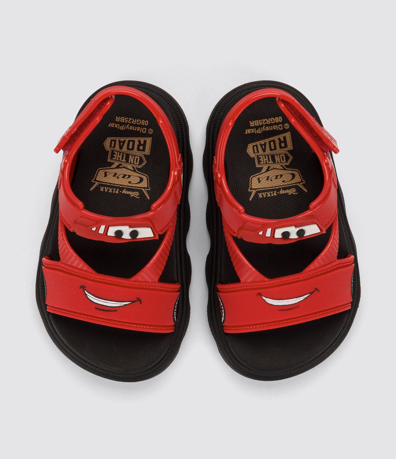 Sandália Infantil com Estampa Carros - Tam  19 ao 27 Vermelho 3