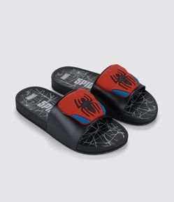 Chinelo Slide Infantil com Patch Homem Aranha - Tam 23 a 34