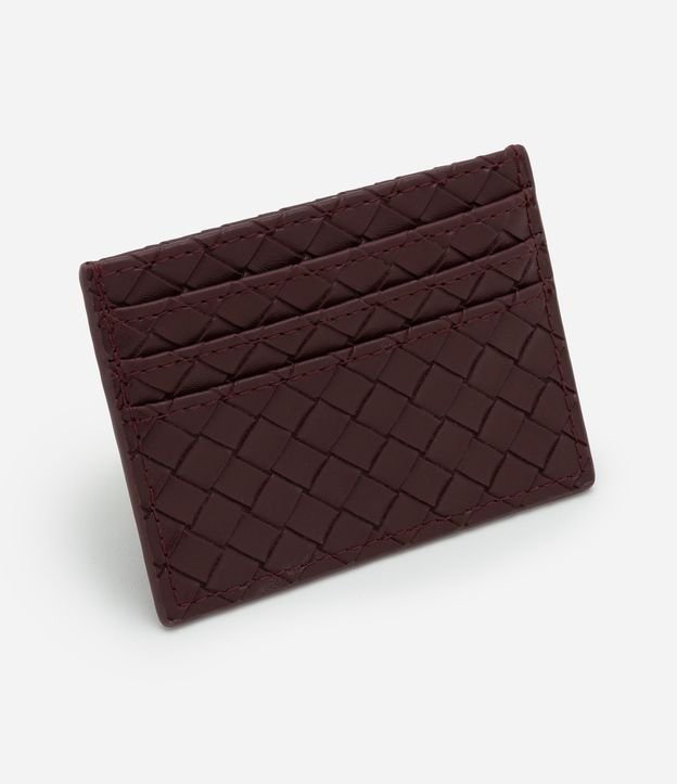 Carteira Pequena com Divisórias e Textura Embossed