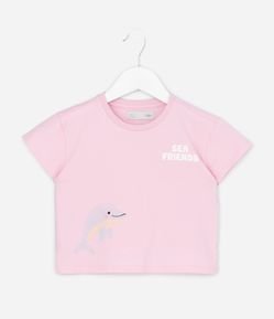 Camiseta Infantil com Estampa Fundo do Mar Sea Friends – Tam 1 A 6 Anos