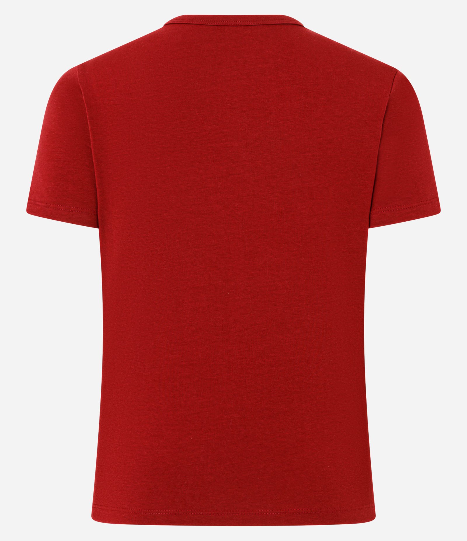 Blusa Slim Básica em Algodão com Gola Redonda Vermelho 2