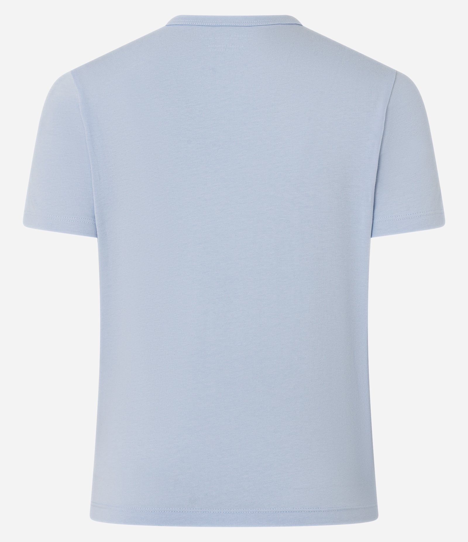 Blusa Slim Básica em Algodão com Gola Redonda Gelo 2