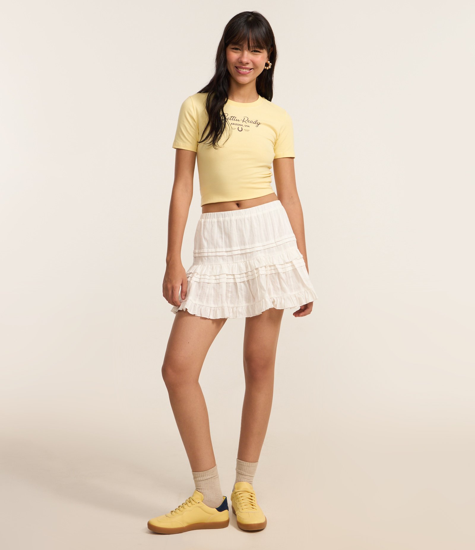 Camiseta New T-shirt em Algodão com Estampa Gettin Ready Amarelo 2