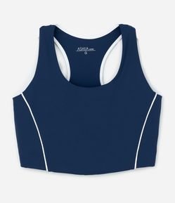 Top Esportivo com Tecnologia Dry e Detalhes Contrastantes Curve & Plus Size