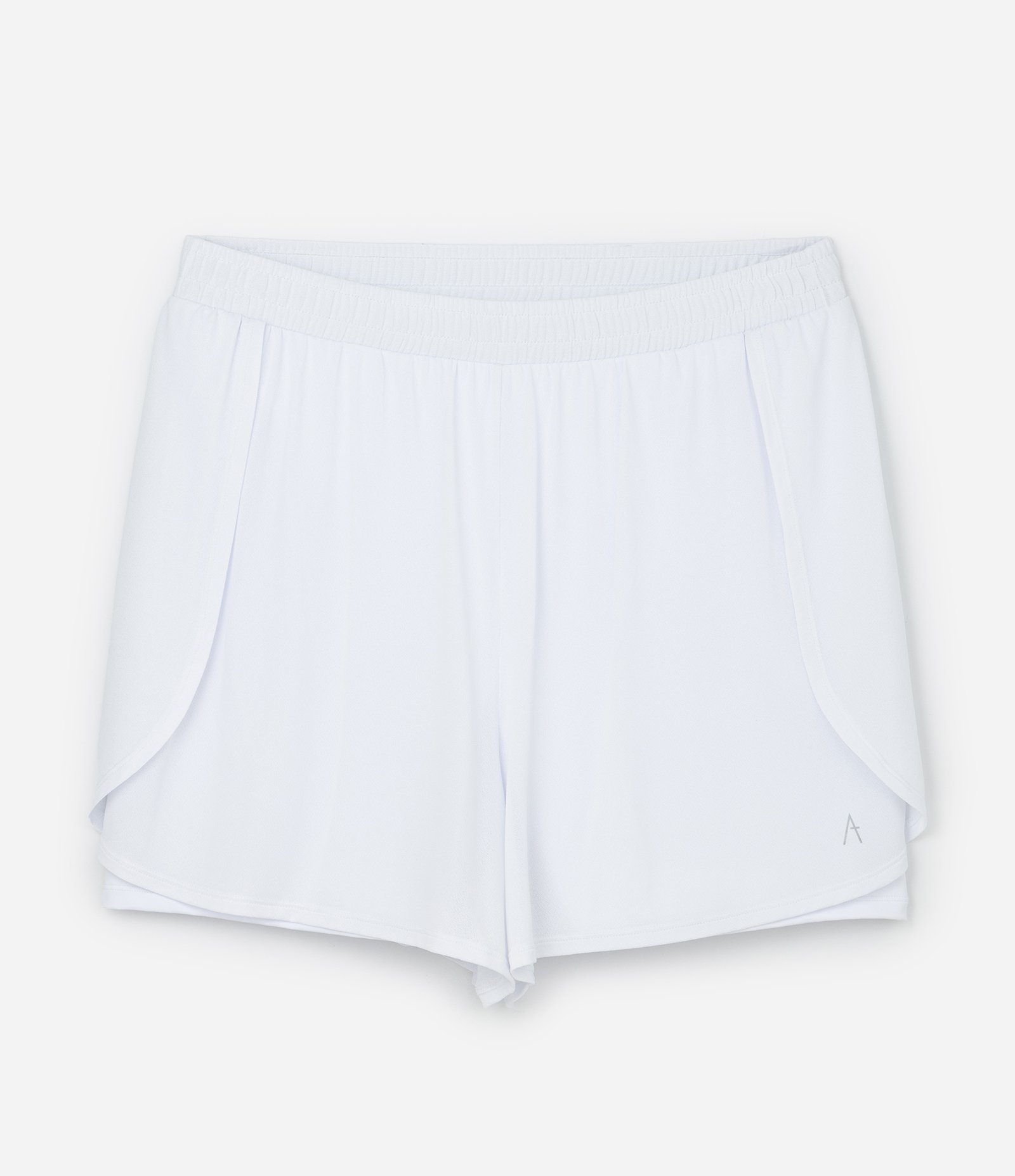 Bermuda com Short Runner em Tecnologia Dry Curve & Plus Size Branco 1