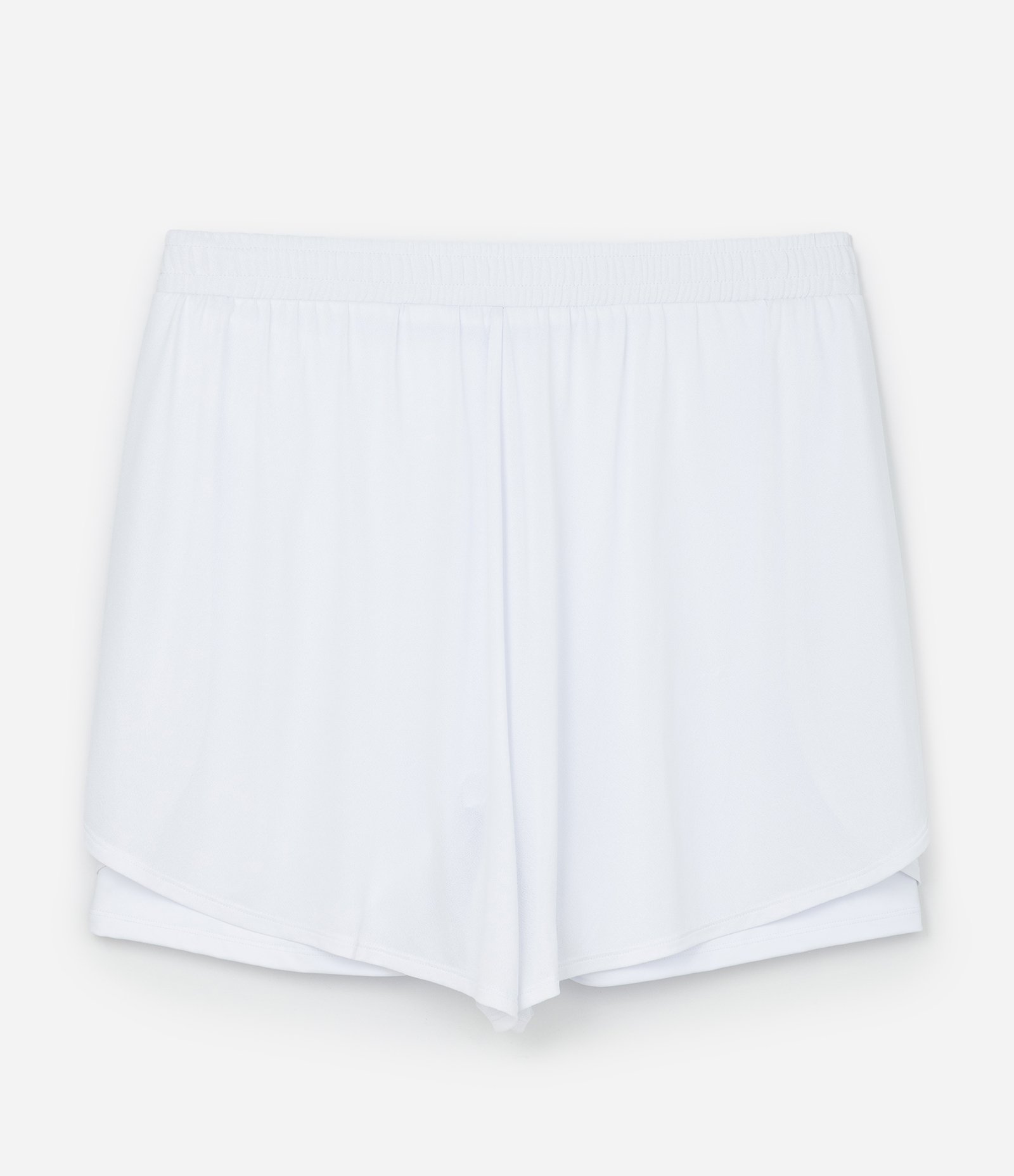 Bermuda com Short Runner em Tecnologia Dry Curve & Plus Size Branco 2