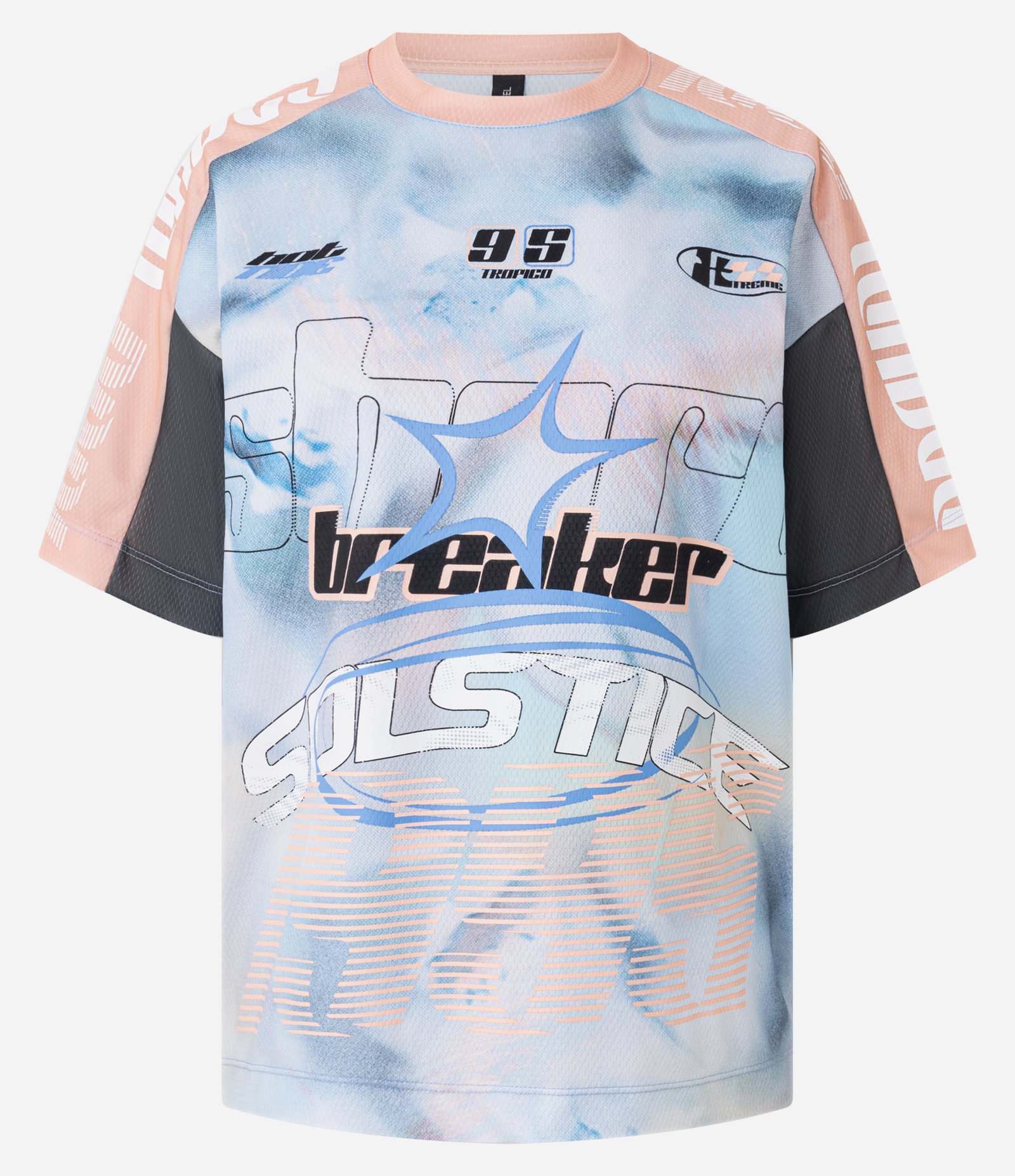 Camiseta Texturizada com Estampa Sport Core Azul 6