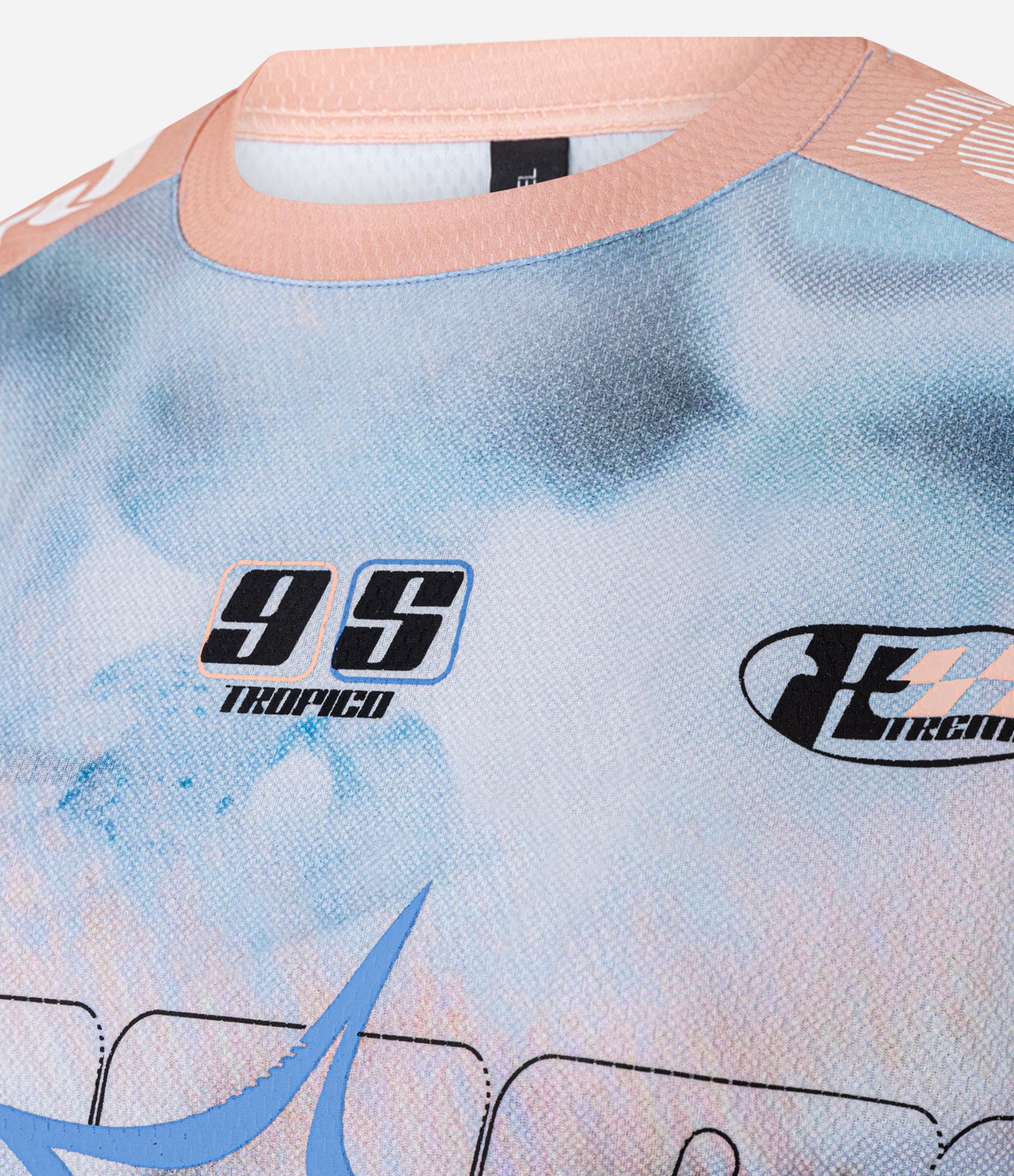 Camiseta Texturizada com Estampa Sport Core Azul 7