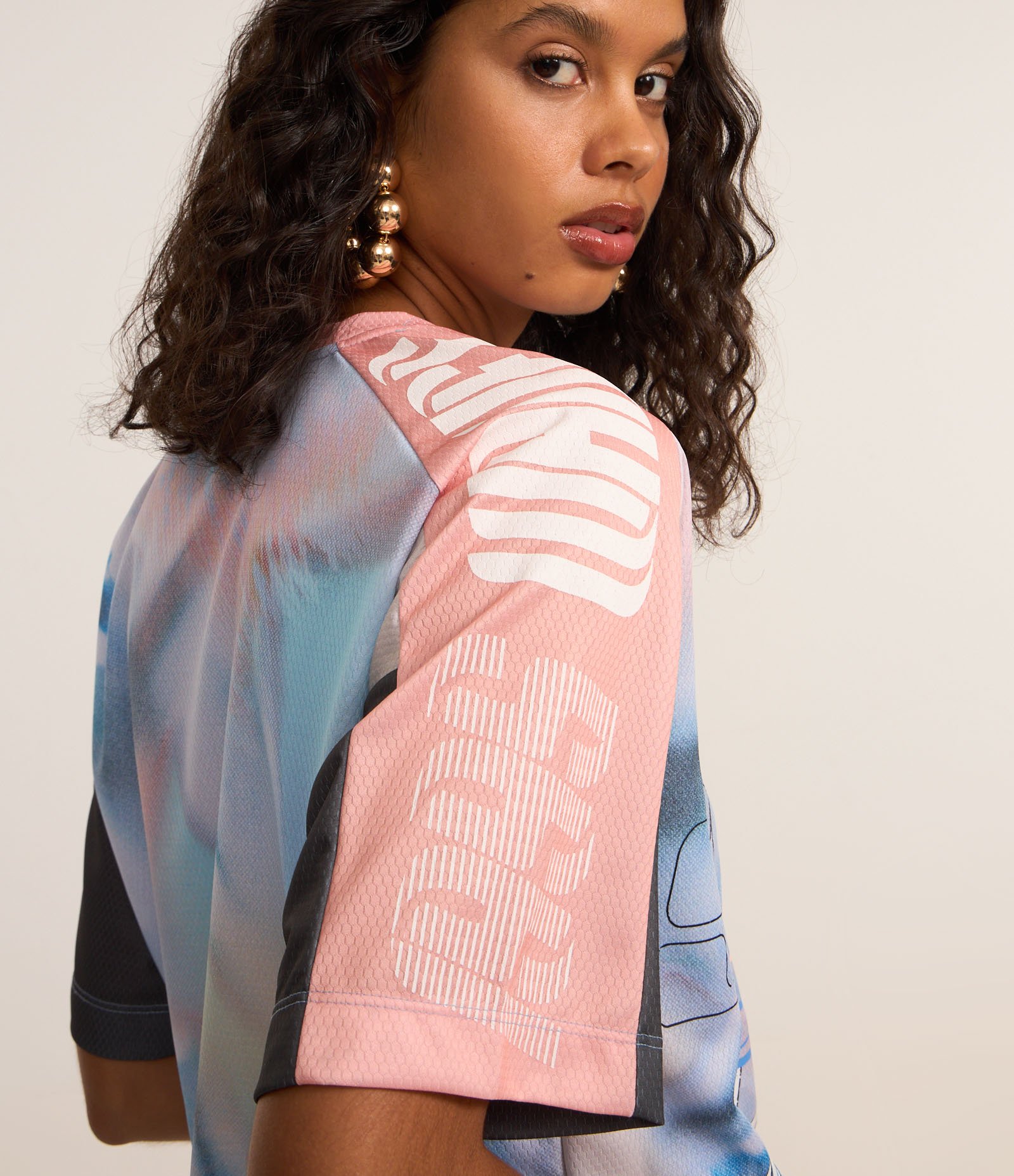 Camiseta Texturizada com Estampa Sport Core Azul 4