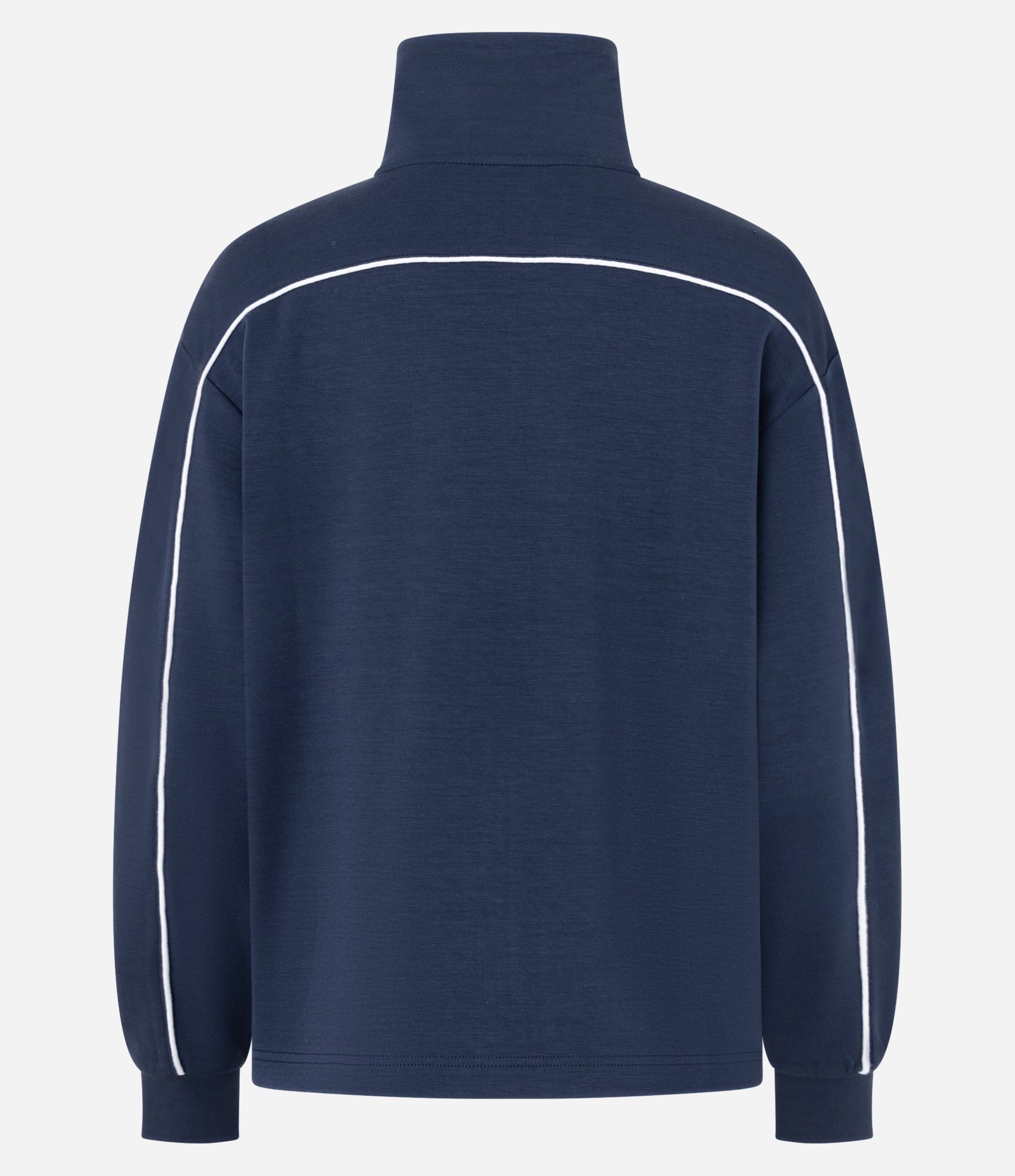 Jaqueta Esportiva em Modal com Friso Contrastante Azul 2