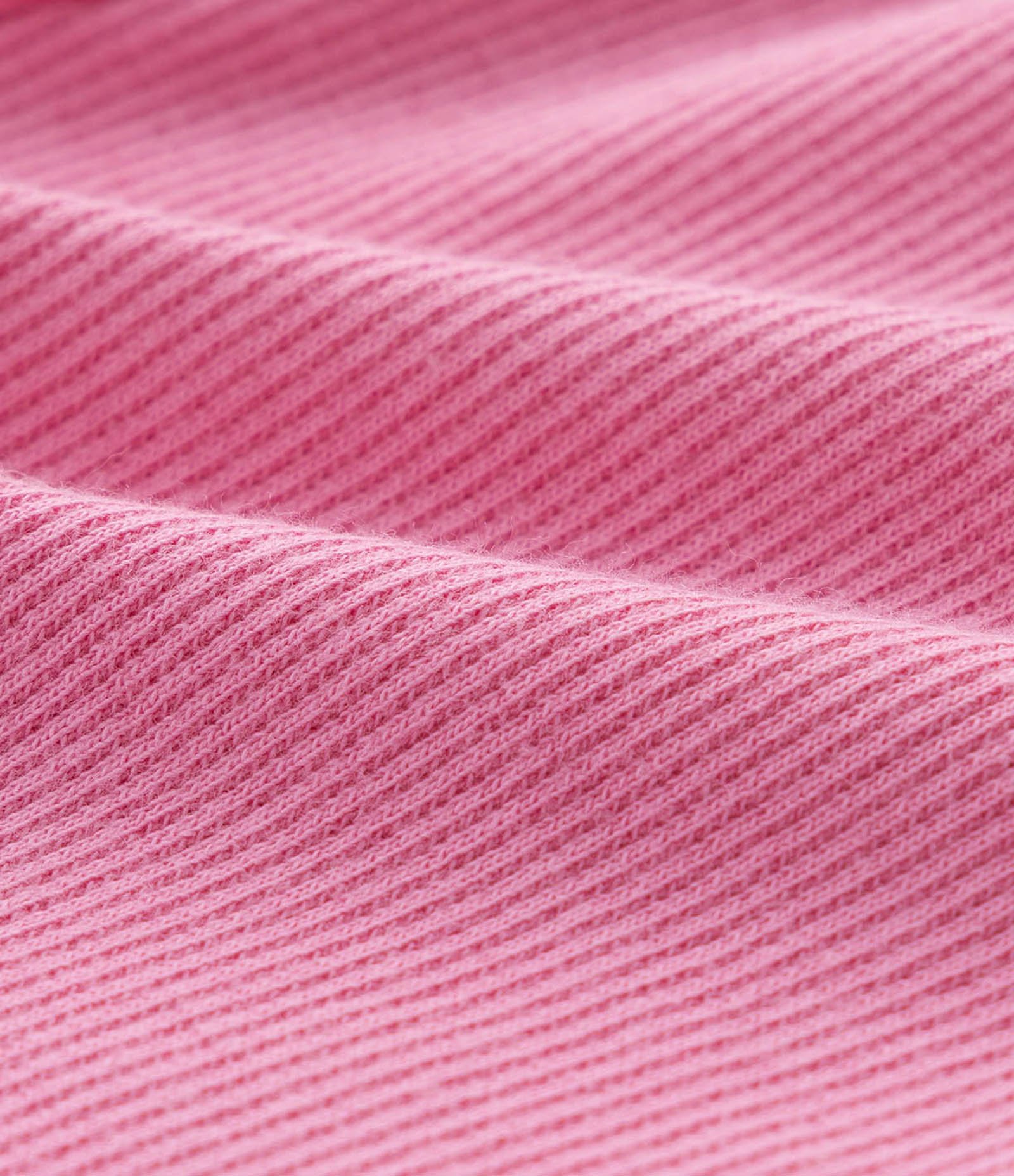 Kit Dois Shorts Infantil Em Ribana Floral E Liso - Tam 1 A 5/6 Branco/Rosa 3