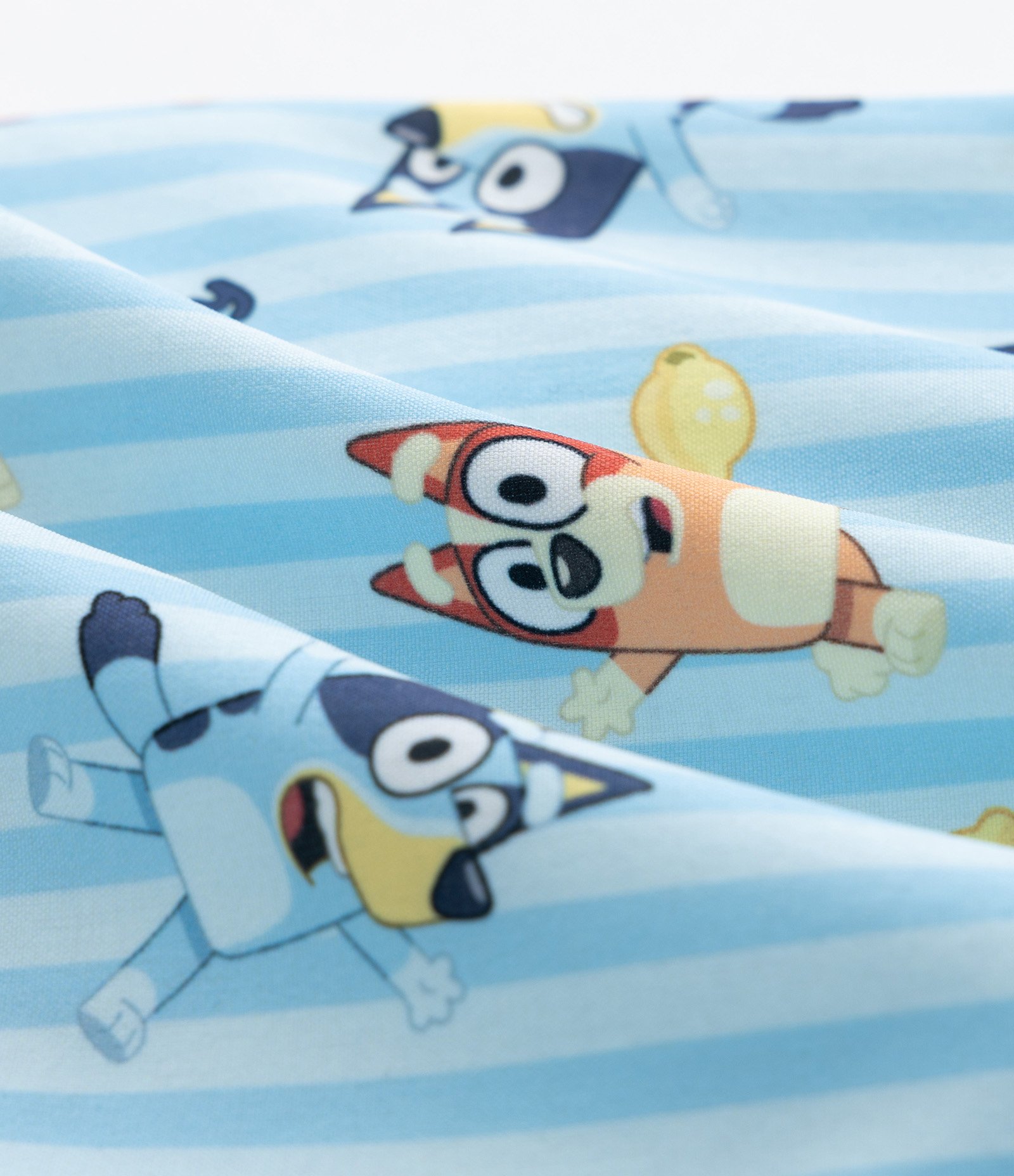 Bermuda Infantil de Banho Listrada com Estampa Bluey - Tam 1 a 6 Anos Azul 3