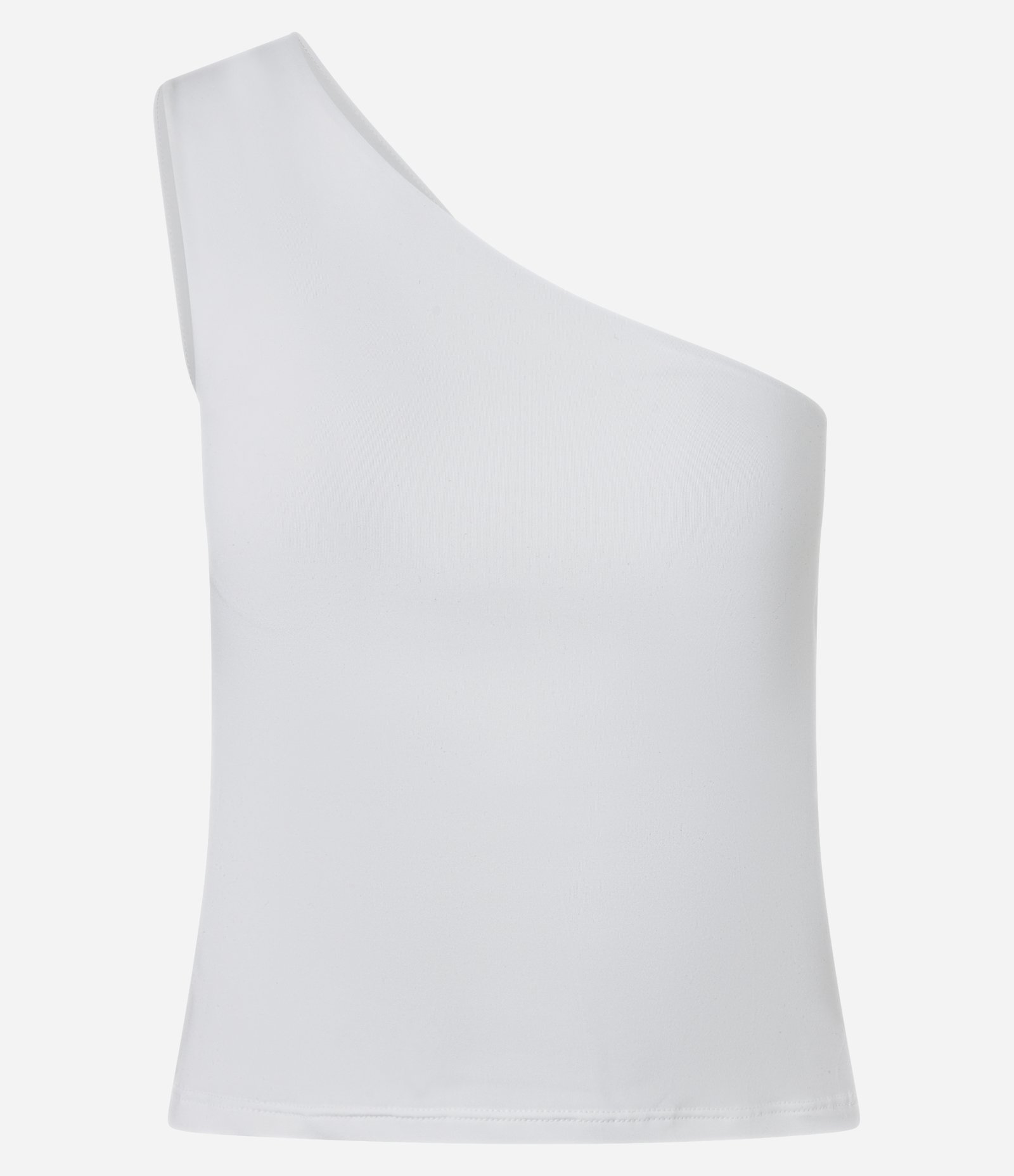 Blusa Ombro Único em Microfibra Branco 6