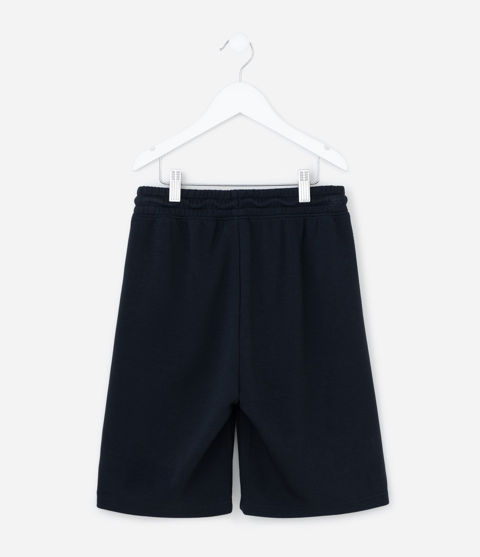 Bermuda Infantil Moletom Playstation com Zíper Refletivo - Tam 5 a 14 Anos Preto 2