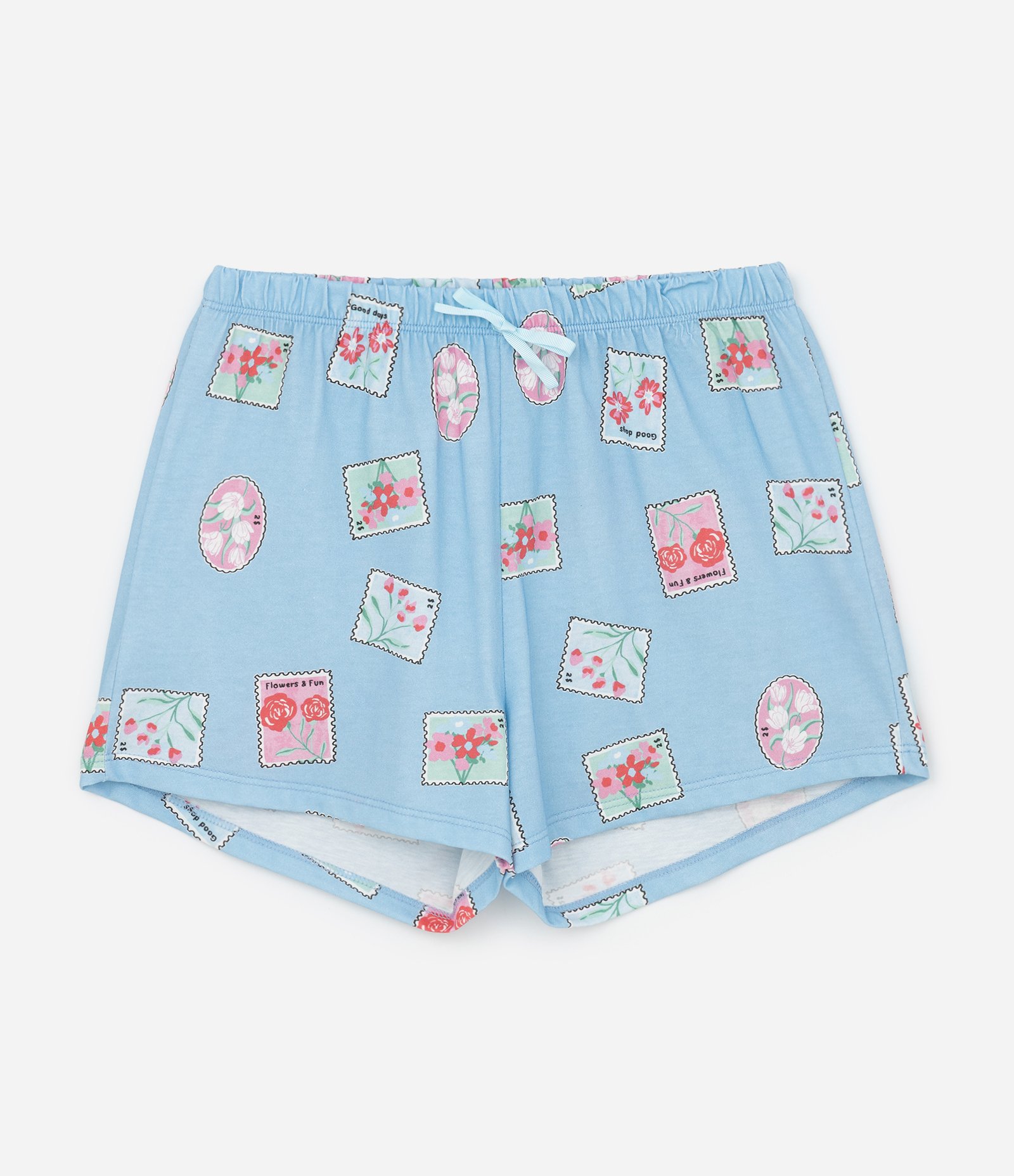 Pijama Infantil Curto com Estampa Selos - Tam 5 a 14 Anos Azul 3