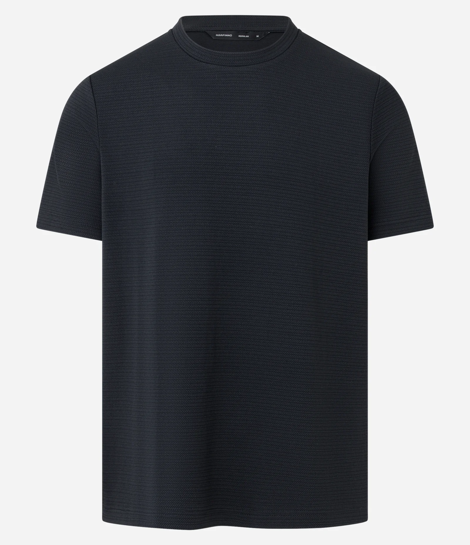 Camiseta Slim com Textura Preto 5