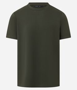 Camiseta Slim com Textura