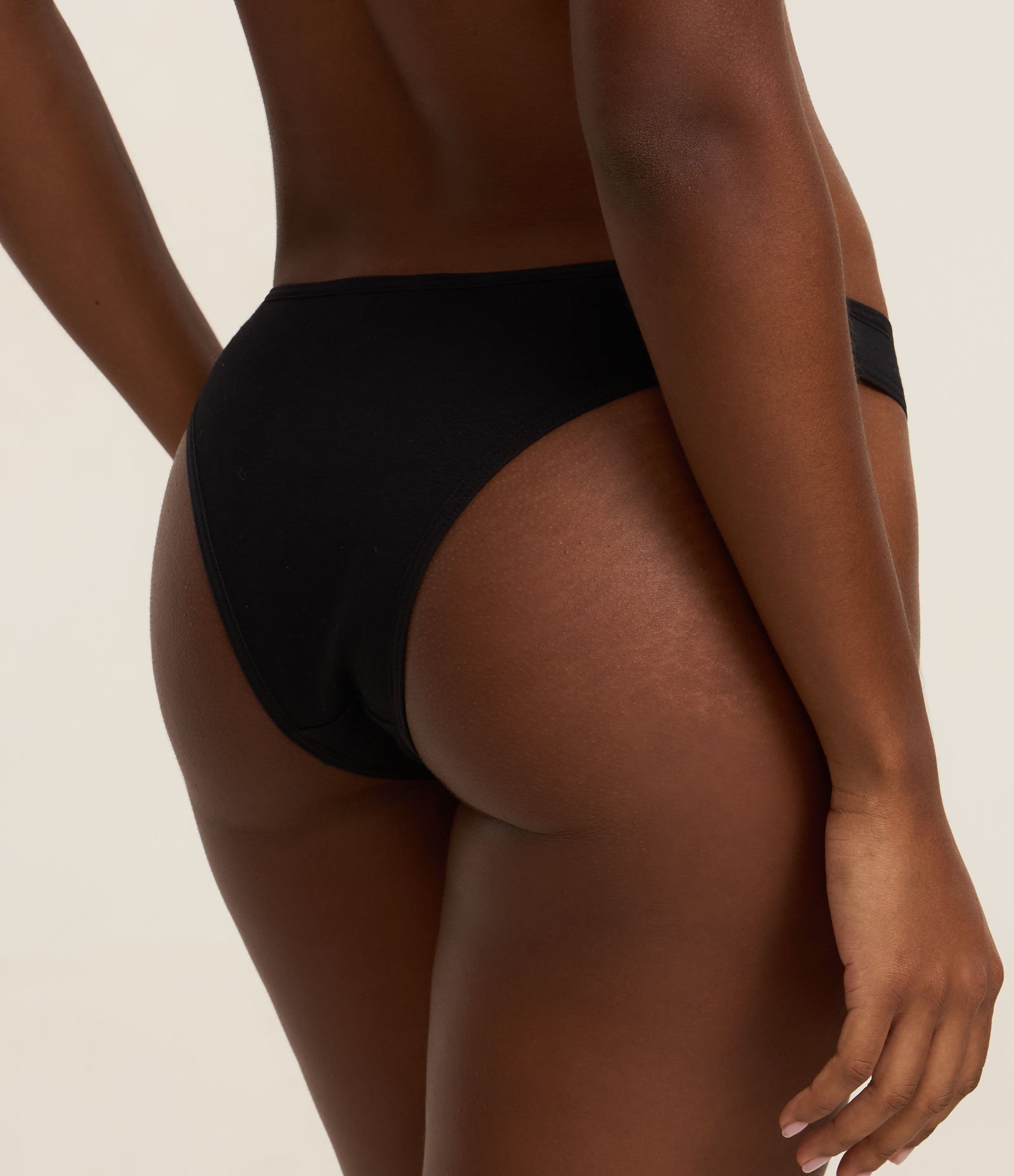 Kit 02 Calcinhas Biquíni em Algodão Básicas Preto/Lilás 5