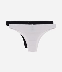 Kit 02 Calcinhas Biquíni em Algodão Básicas