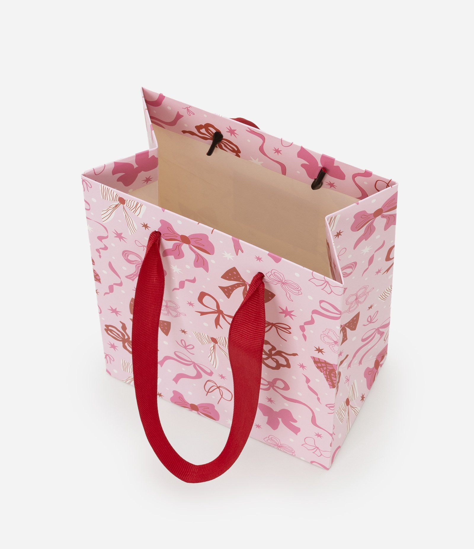 Embalagem de Presente Pequena com Lacinhos Rosa 3