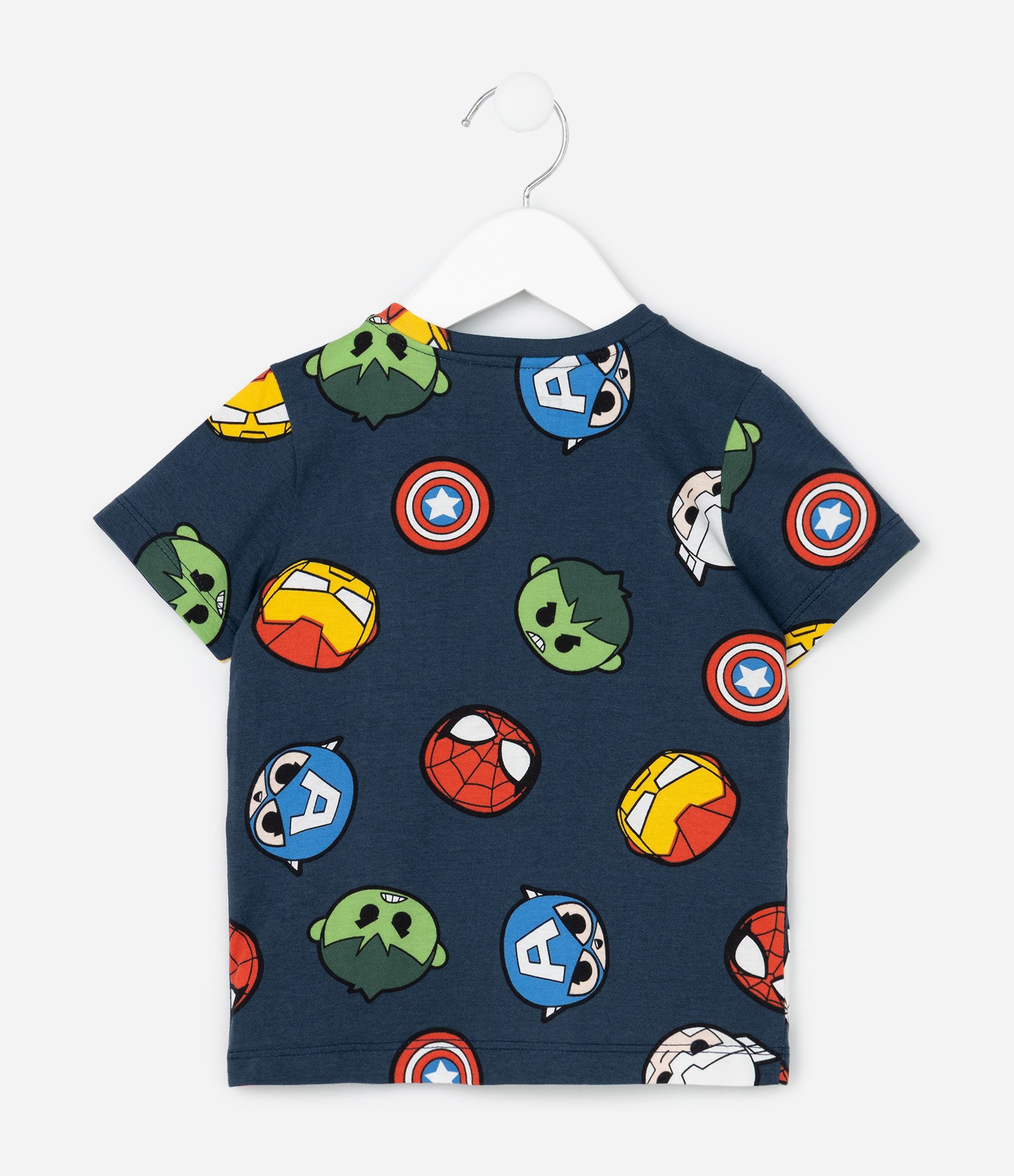 Pijama Curto Infantil Mini Heróis Marvel - Tam 2 a 6 Anos Multicores 3