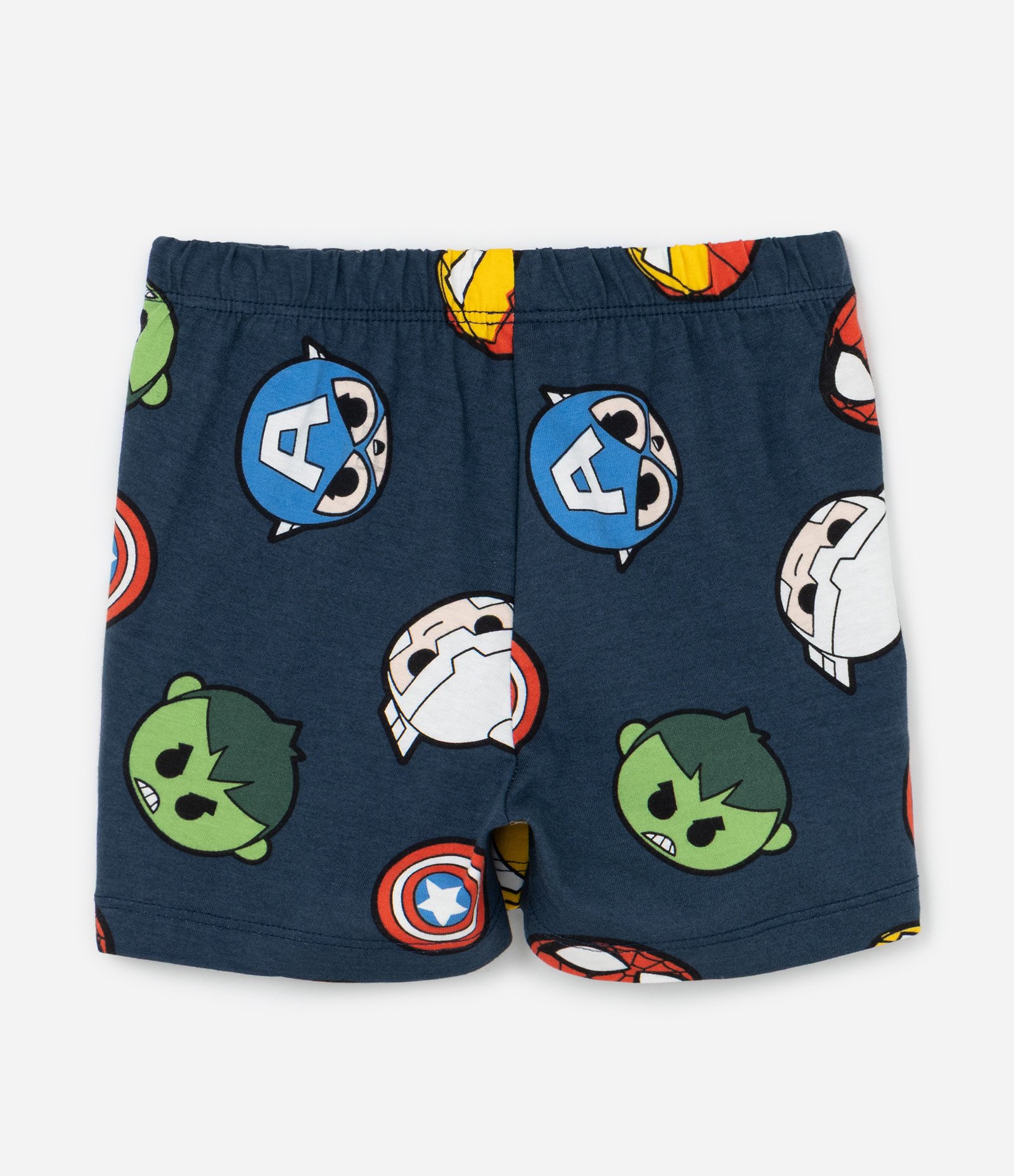 Pijama Curto Infantil Mini Heróis Marvel - Tam 2 a 6 Anos Multicores 5
