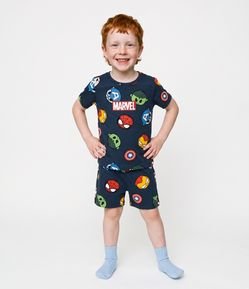 Pijama Infantil Mini Heróis Marvel - Tam 2 a 6 Anos