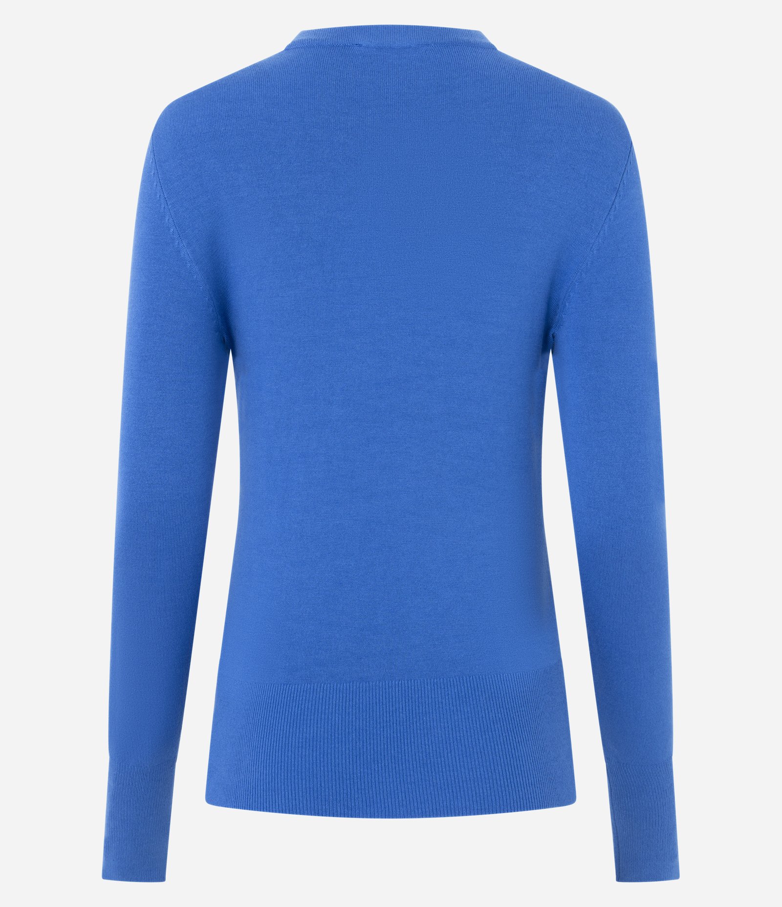 Suéter em Tricô com Botões no Punho Azul 8