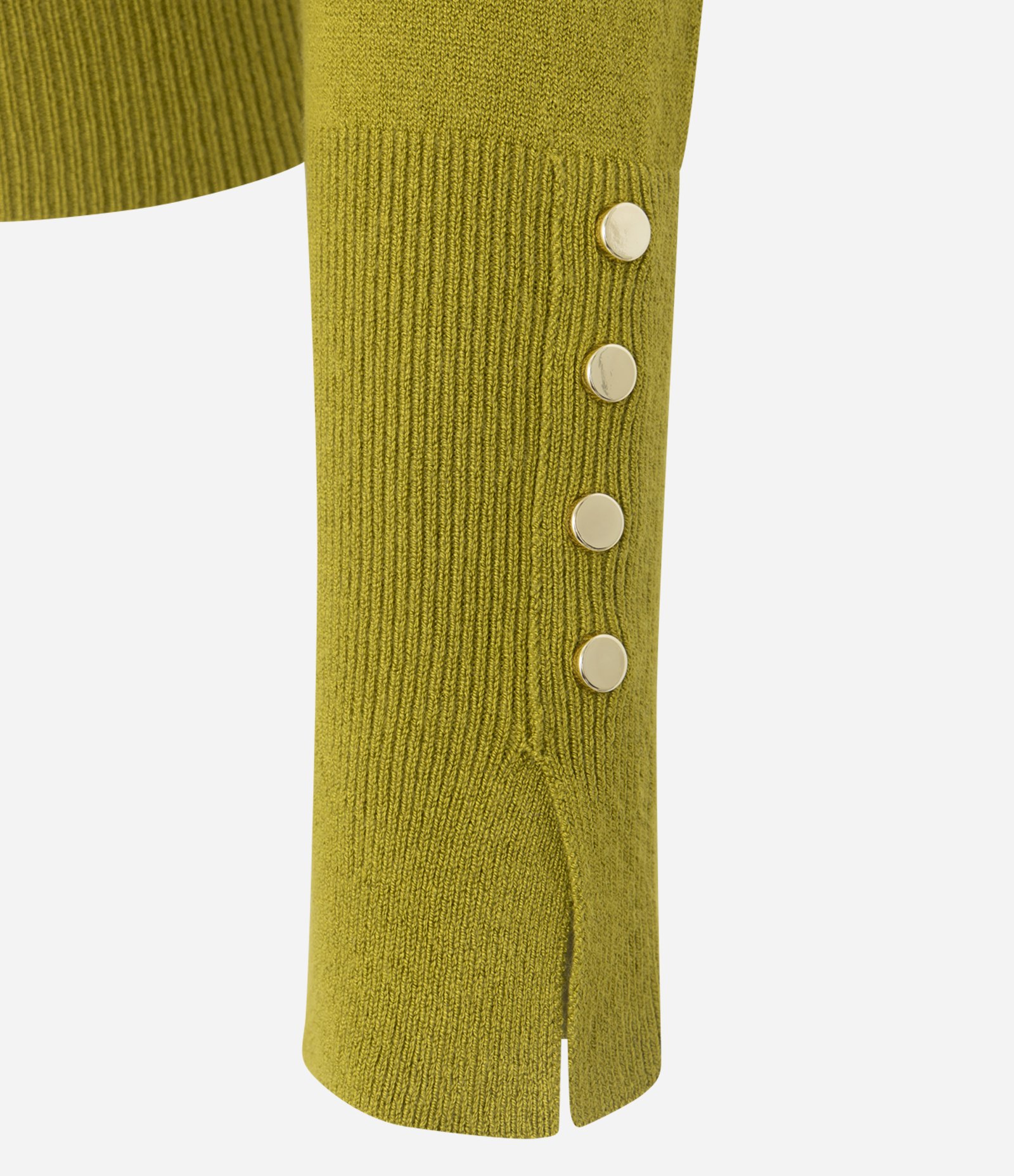 Suéter em Tricô com Botões no Punho Verde 7