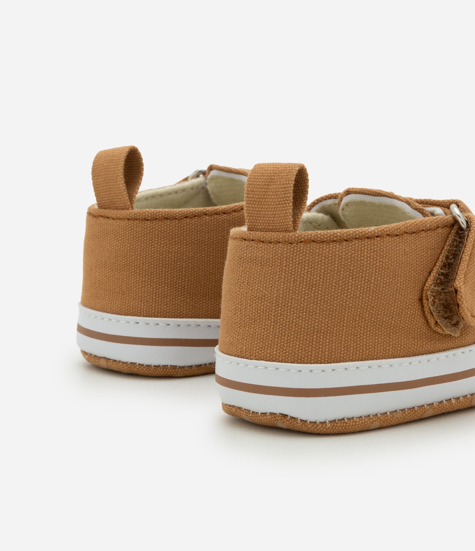 Sandália Infantil em Sarja Fechada na Frente – Tam 14 a 19 Meses Marrom 2