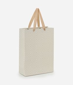 Embalagem de Presente Pequena com Estampa Geométrica
