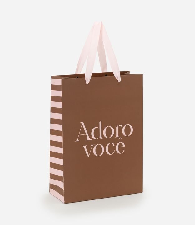 Embalagem de Presente Pequena Estampa Adoro Você