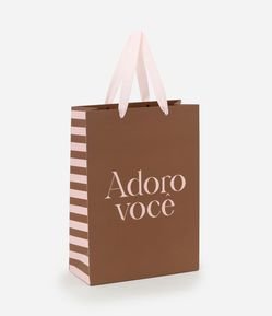 Embalagem de Presente Pequena Estampa Adoro Você