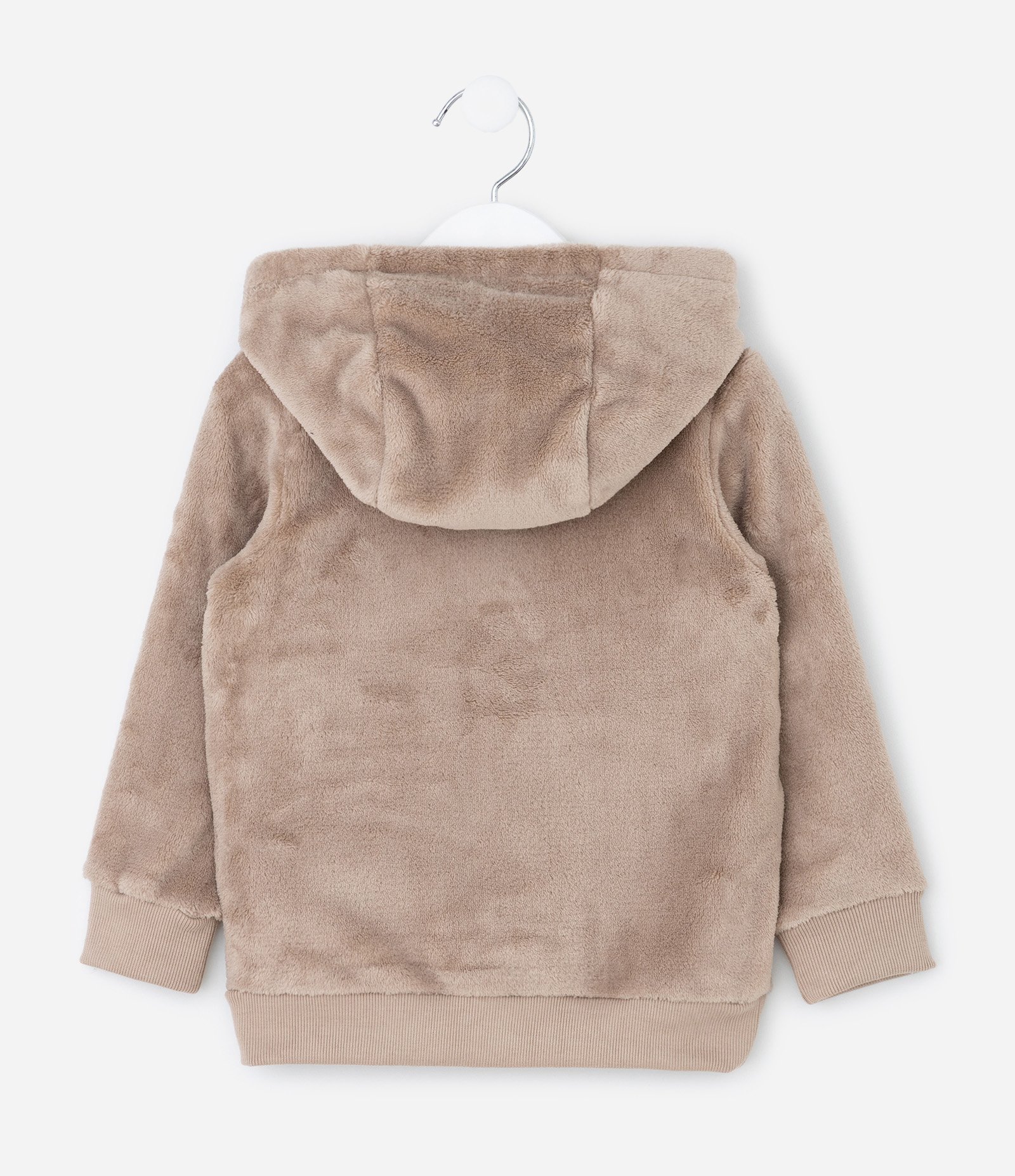 Casaco Infantil em Sherpa com Bordado Carros – Tam 1 a 6 Anos Bege 2