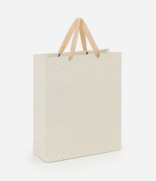 Embalagem de Presente Média com Estampa Geométrica