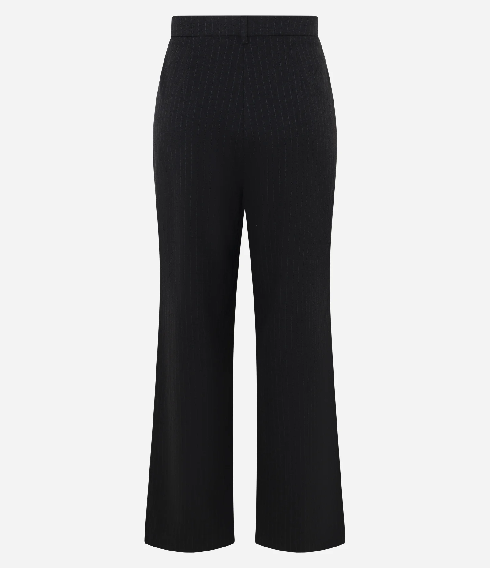 Calça Reta Alfaiatada com Risca de Giz Cinza 5