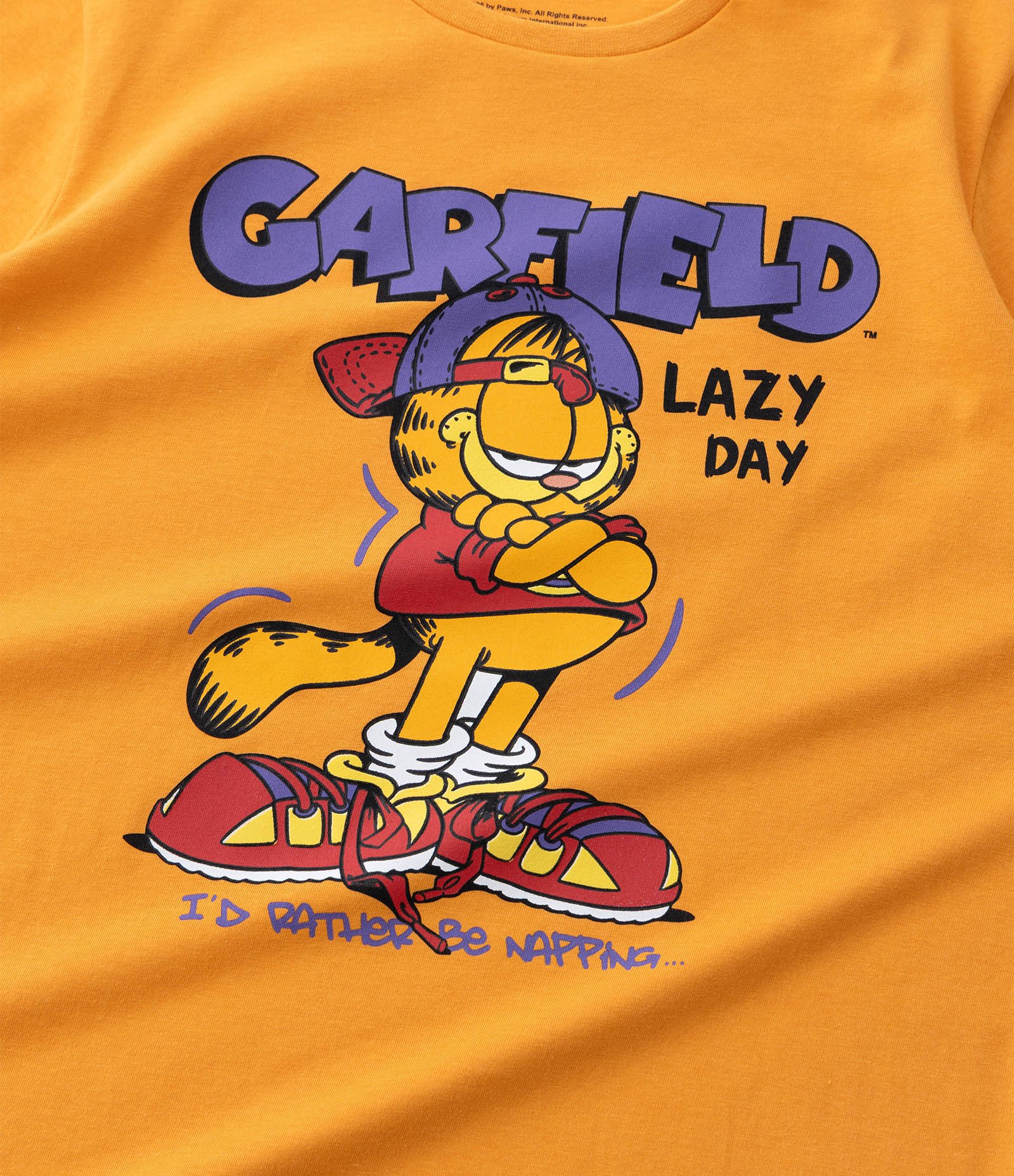 Pijama Curto Infantil com Estampa Garfield - Tam 5 a 14 Anos Amarelo 8
