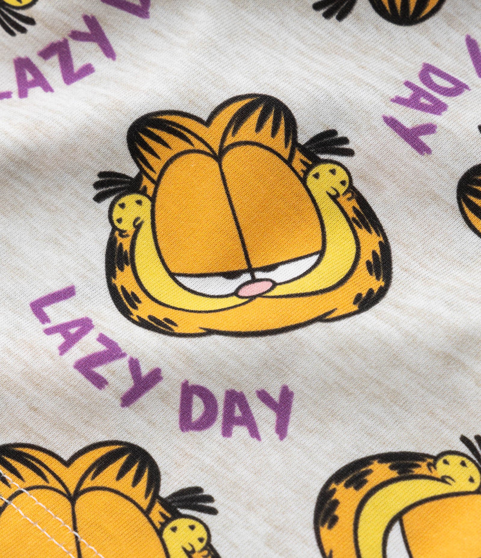 Pijama Curto Infantil com Estampa Garfield - Tam 5 a 14 Anos Amarelo 5