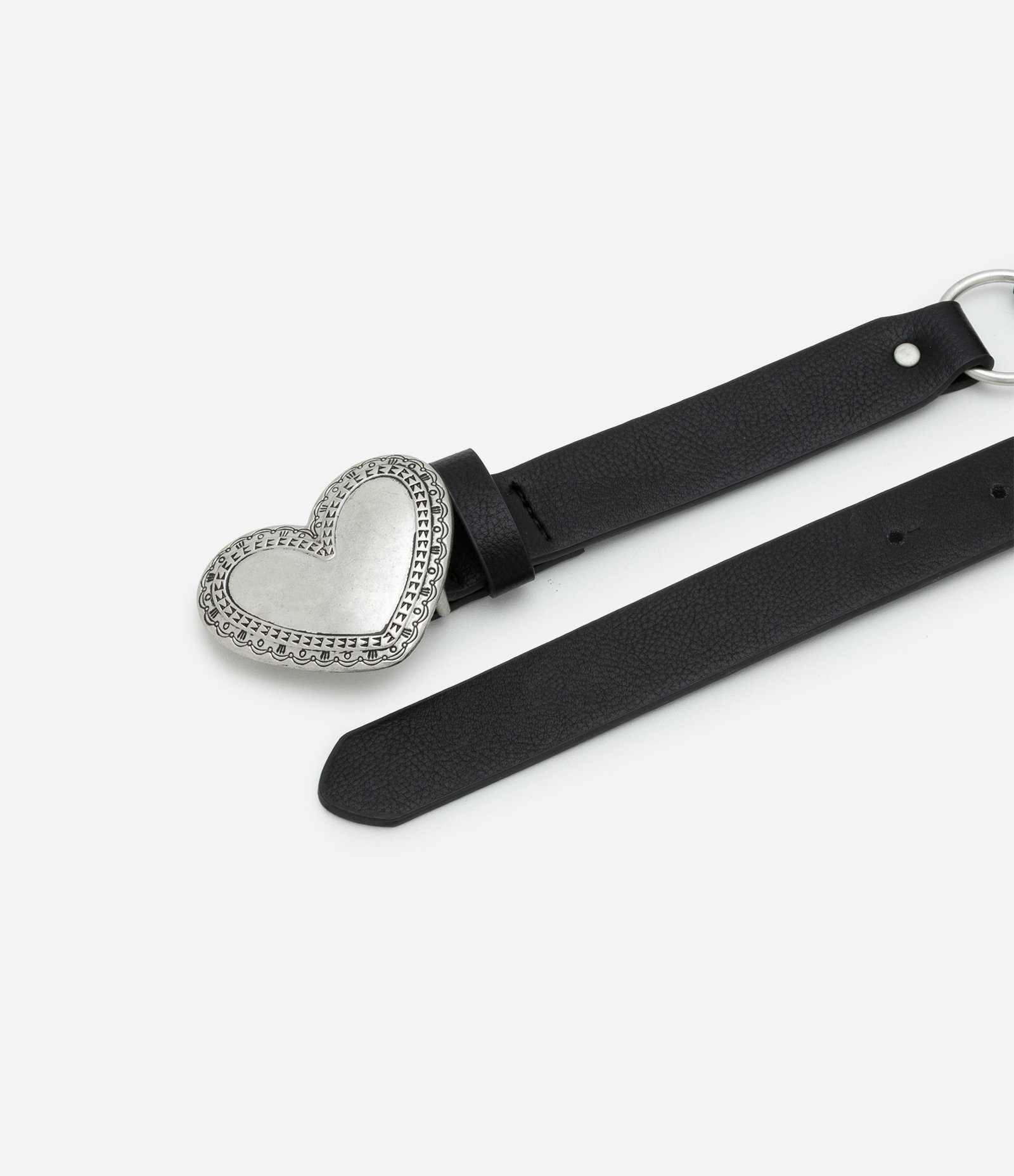 Cinto Médio com Rebites e Corações Curve & Plus Size Preto 3