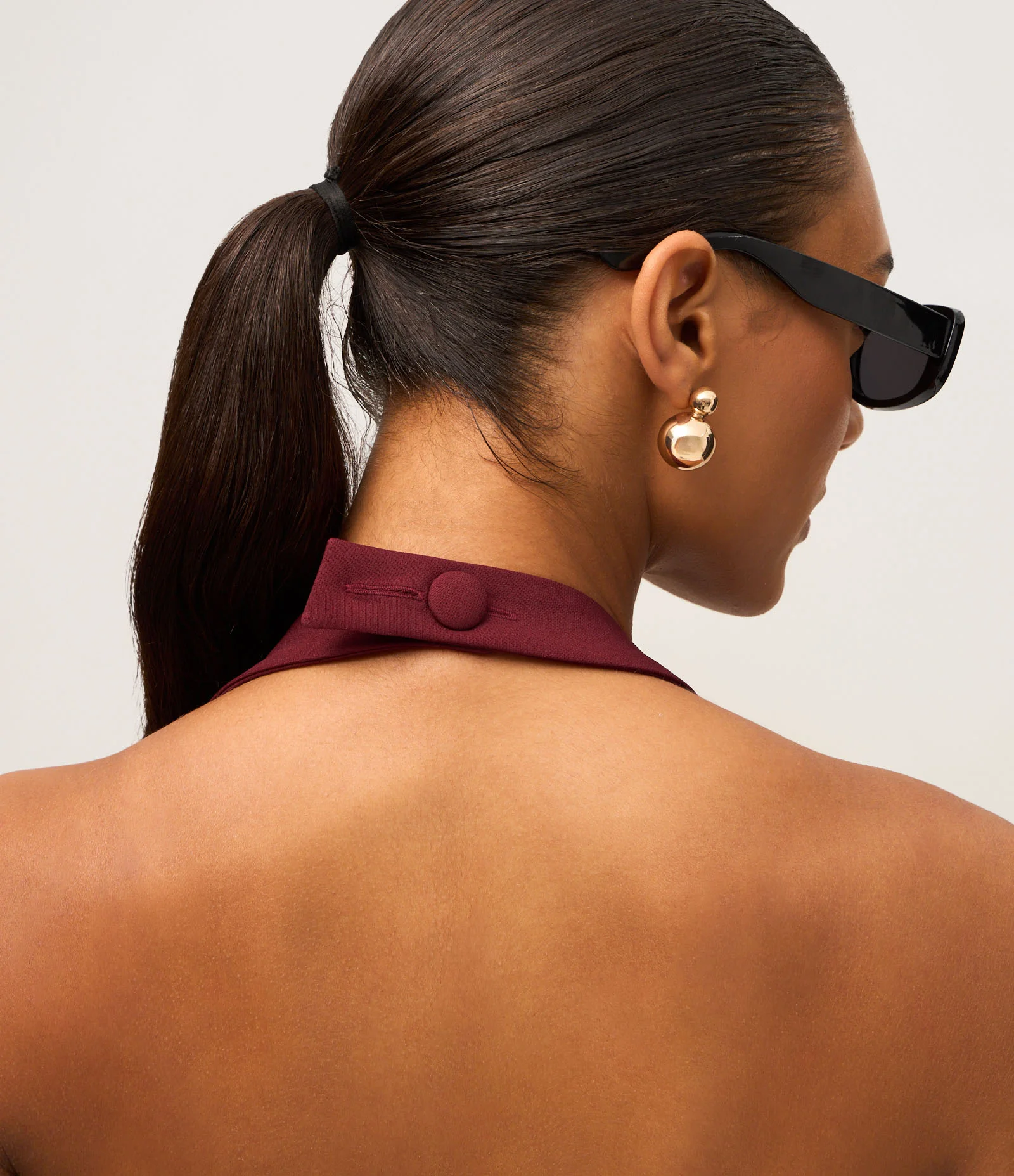 Vestido Curto com Decote Halter Neck Vermelho 4