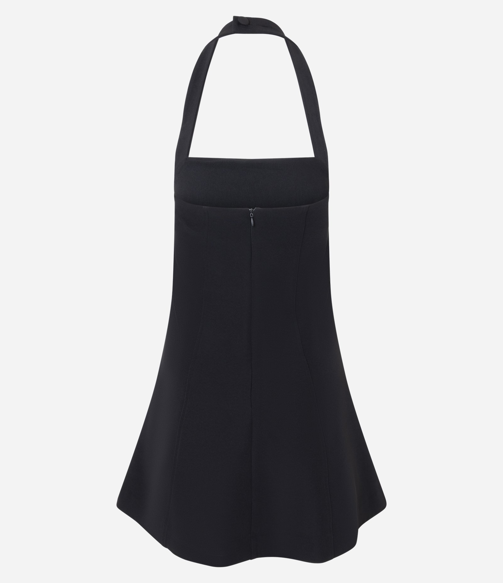 Vestido Curto com Decote Halter Neck Preto 5