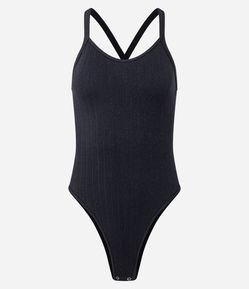 Body Seamless em Poliamida com Alça Trançada